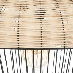 Candeeiro de teto em pvc e metal anea