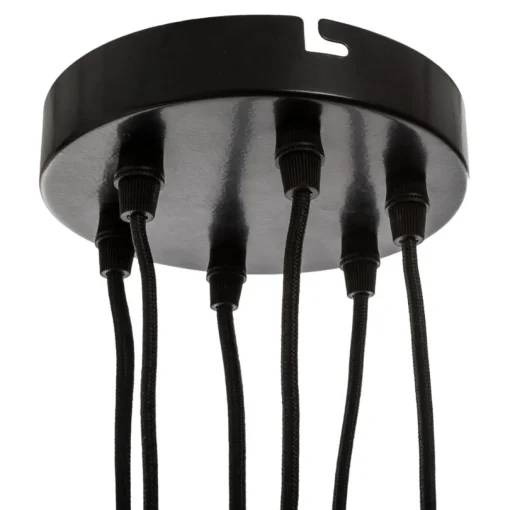 Candeeiro de teto FIL preto em metal