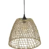 Candeeiro de teto JADA bege em rattan