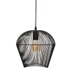 Candeeiro de teto JENA preto em metal 25cm
