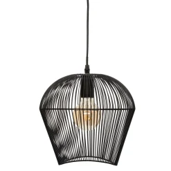 Candeeiro de teto JENA preto em metal 25cm