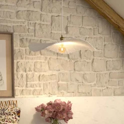 Candeeiro de teto TEHANI branco 57cm