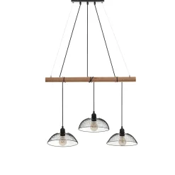 Candeeiro de teto TIMMY preto 150x70cm