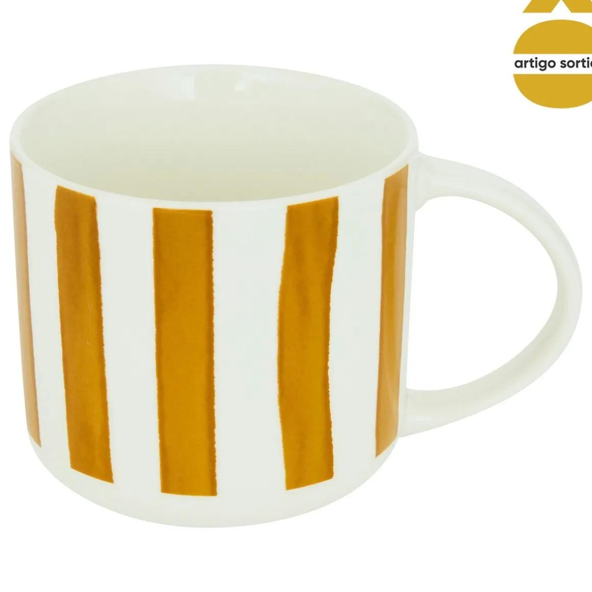 Caneca CHERI multicolor em porcelana 34cl
