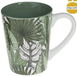 Caneca de cerâmica folhas JUNGLE 30cl