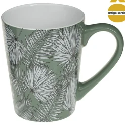 Caneca de cerâmica folhas JUNGLE 30cl