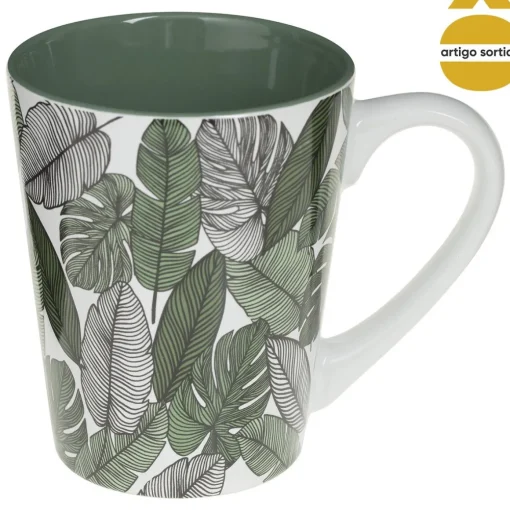 Caneca de cerâmica folhas JUNGLE 30cl
