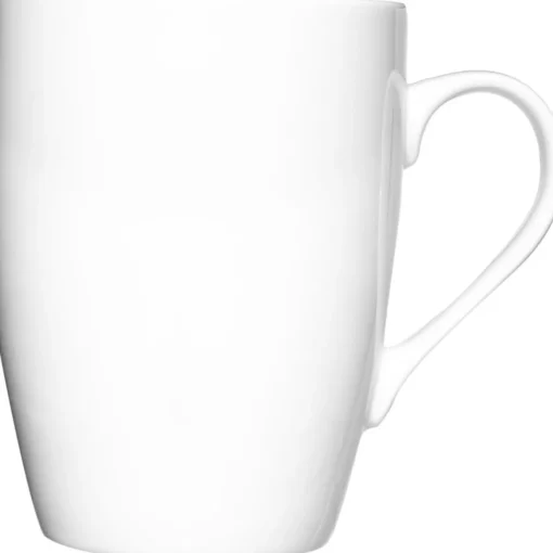 Caneca de porcelana branca