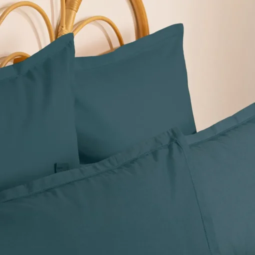 Capa azul acinzentado para almofada 63x63cm