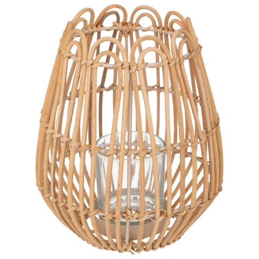 Castiçal CARAVANE bege em rattan