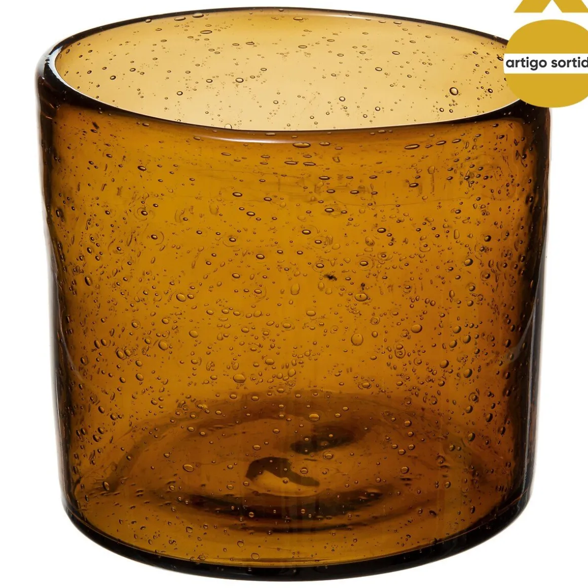 Castiçal de vidro colorido BUBBLY 11,6cm