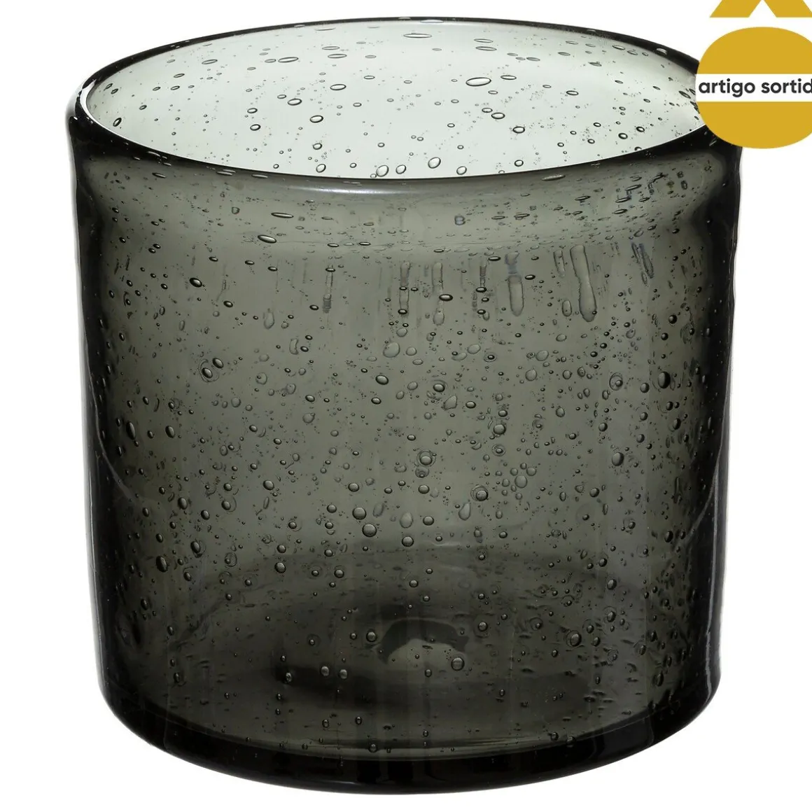 Castiçal de vidro colorido BUBBLY 11,6cm