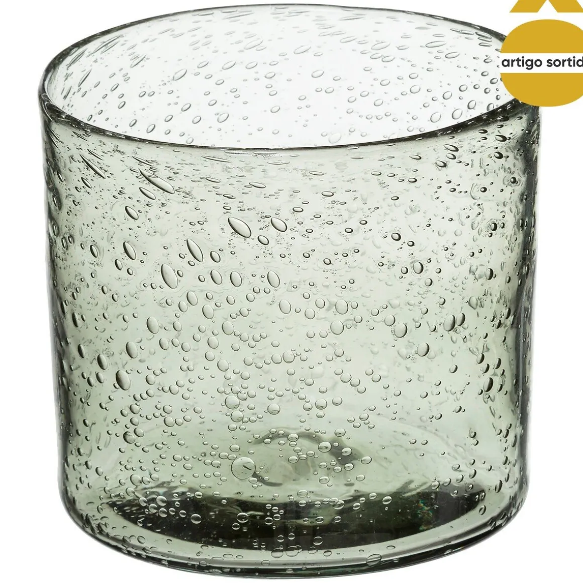 Castiçal de vidro colorido BUBBLY 11,6cm