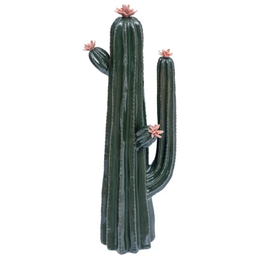 Cato verde decorativo em cerâmica 40cm