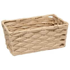 Cesto de arrrumação bege 10x22,5x16cm