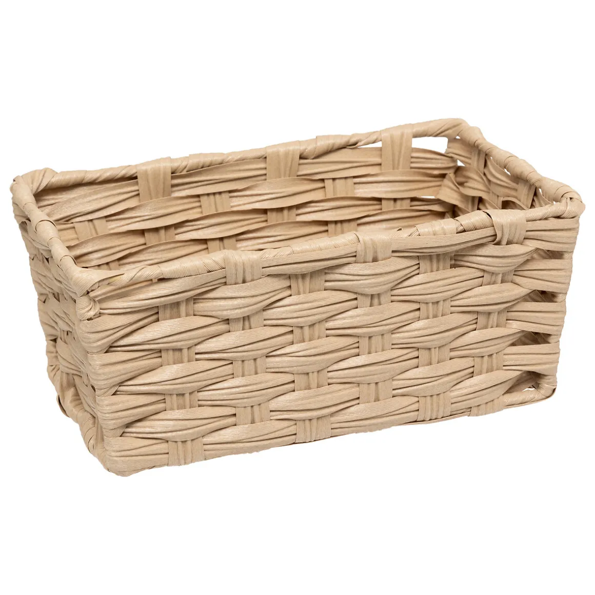 Cesto de arrrumação bege 10x22,5x16cm