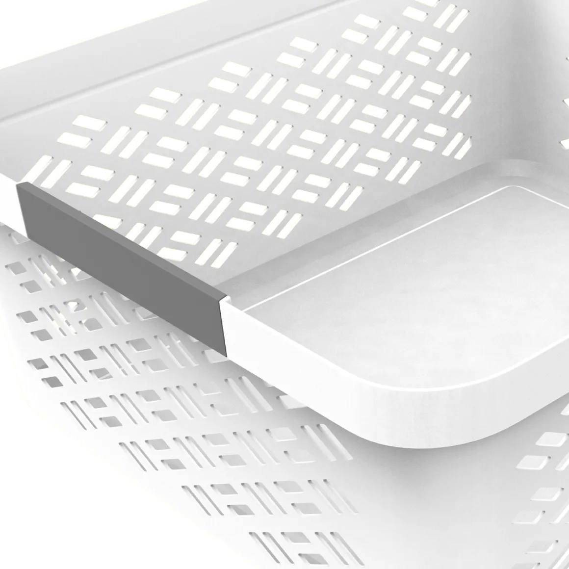 Cesto de arrumação com pega grande