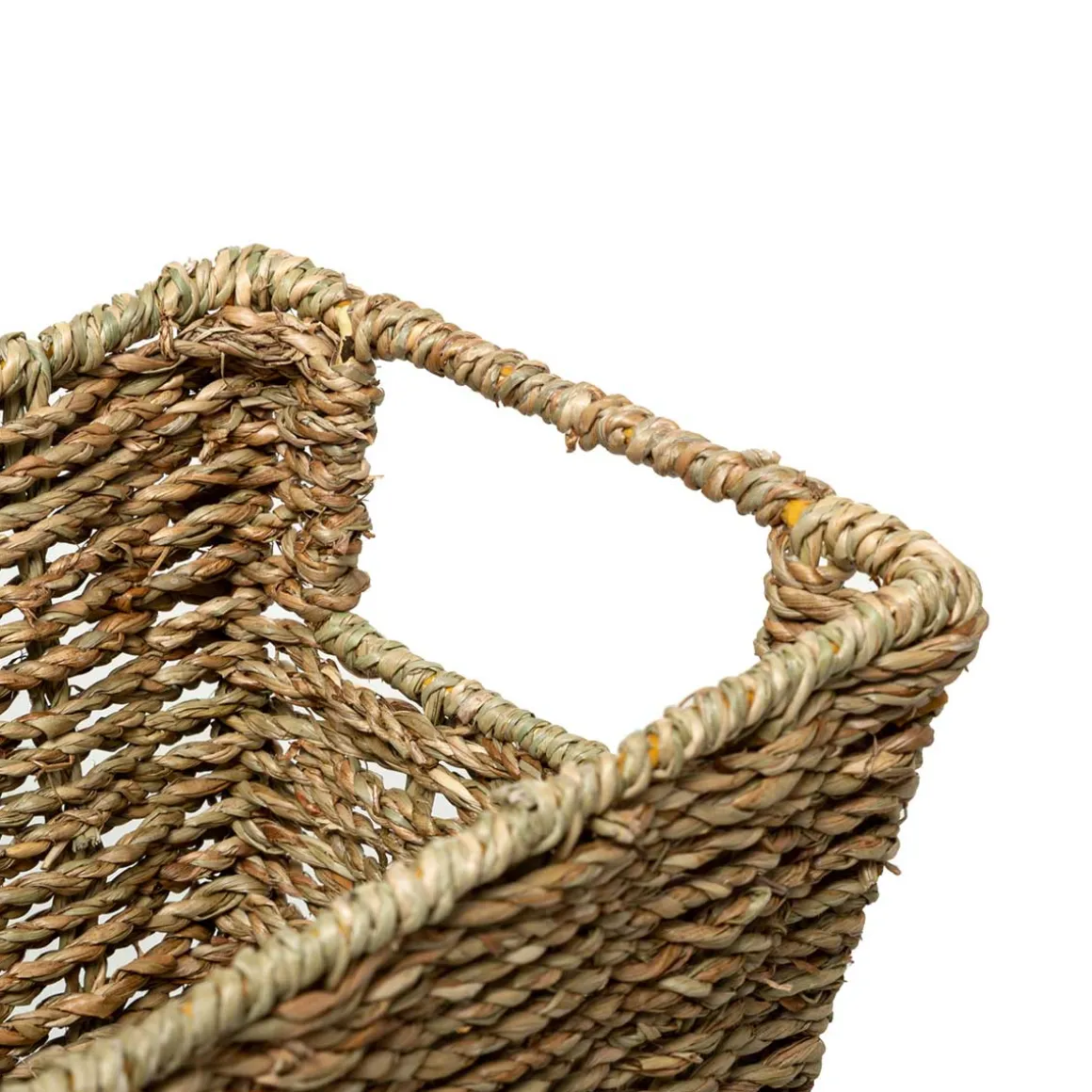 Cesto de arrumação corda seagrass