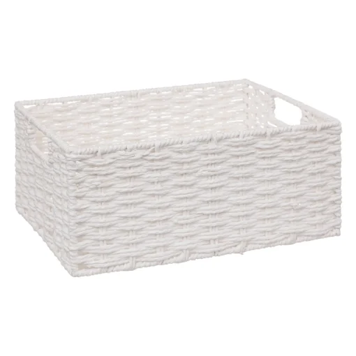 Cesto de arrumação COSTA branco 24x32cm