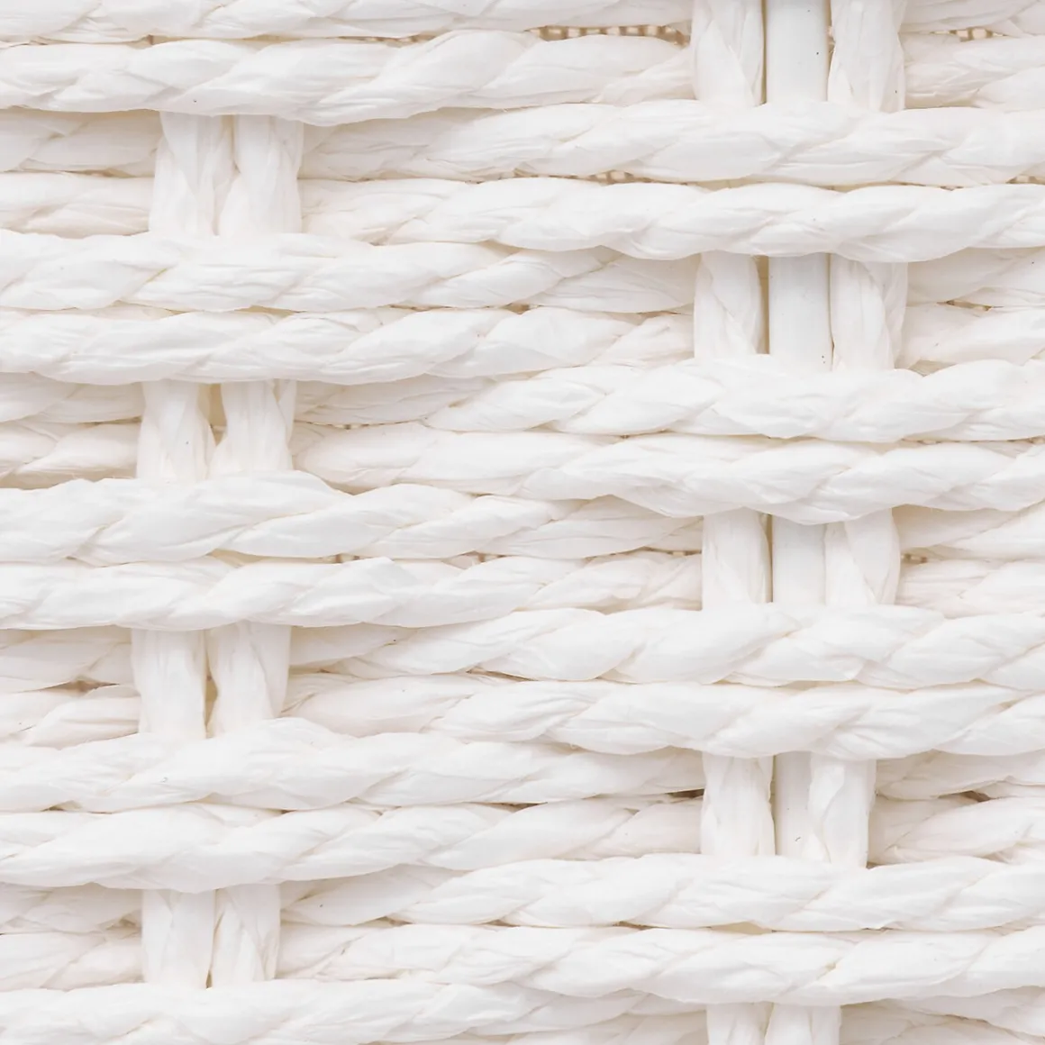 Cesto de arrumação COSTA branco com tecido 23x32cm