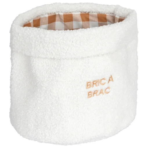 Cesto de arrumação FERME BOUCLETTE branco