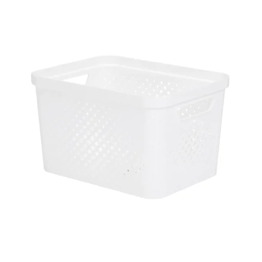 Cesto de arrumação PIXEL branco 16l