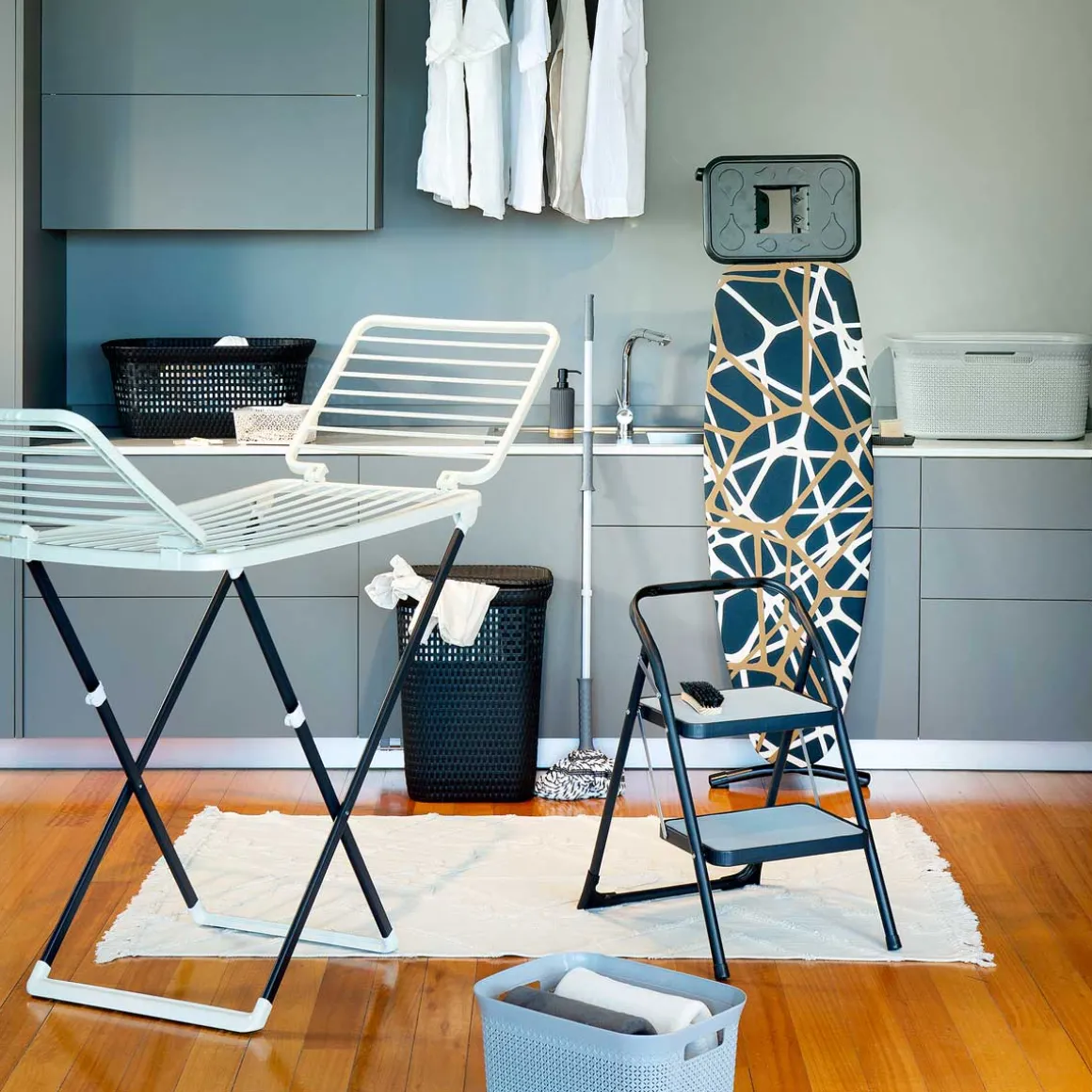 Cesto de arrumação SCANDI MODE cinza 25l