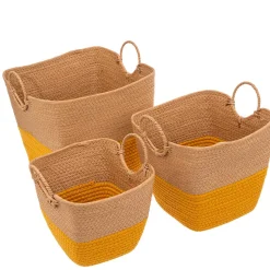 Cesto de arrumação wc SOLAR ocre 29,5cm