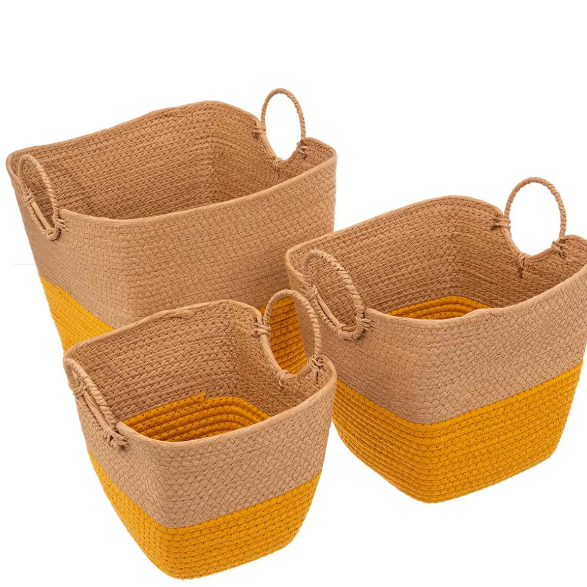 Cesto de arrumação wc SOLAR ocre 29,5cm