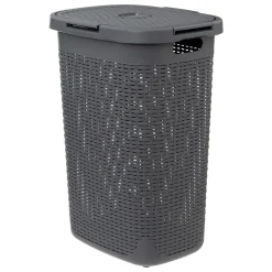 Cesto de roupa com tampa 60l