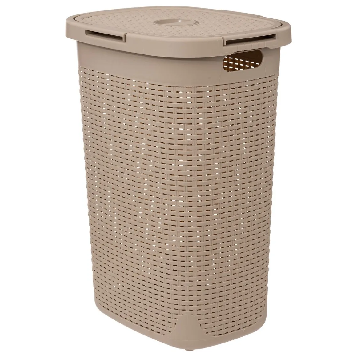 Cesto de roupa com tampa 60l