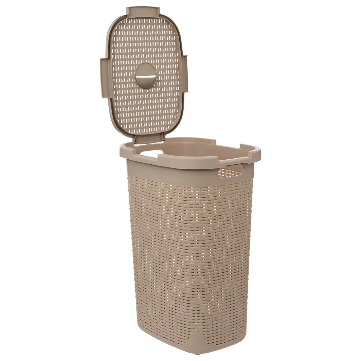 Cesto de roupa com tampa 60l