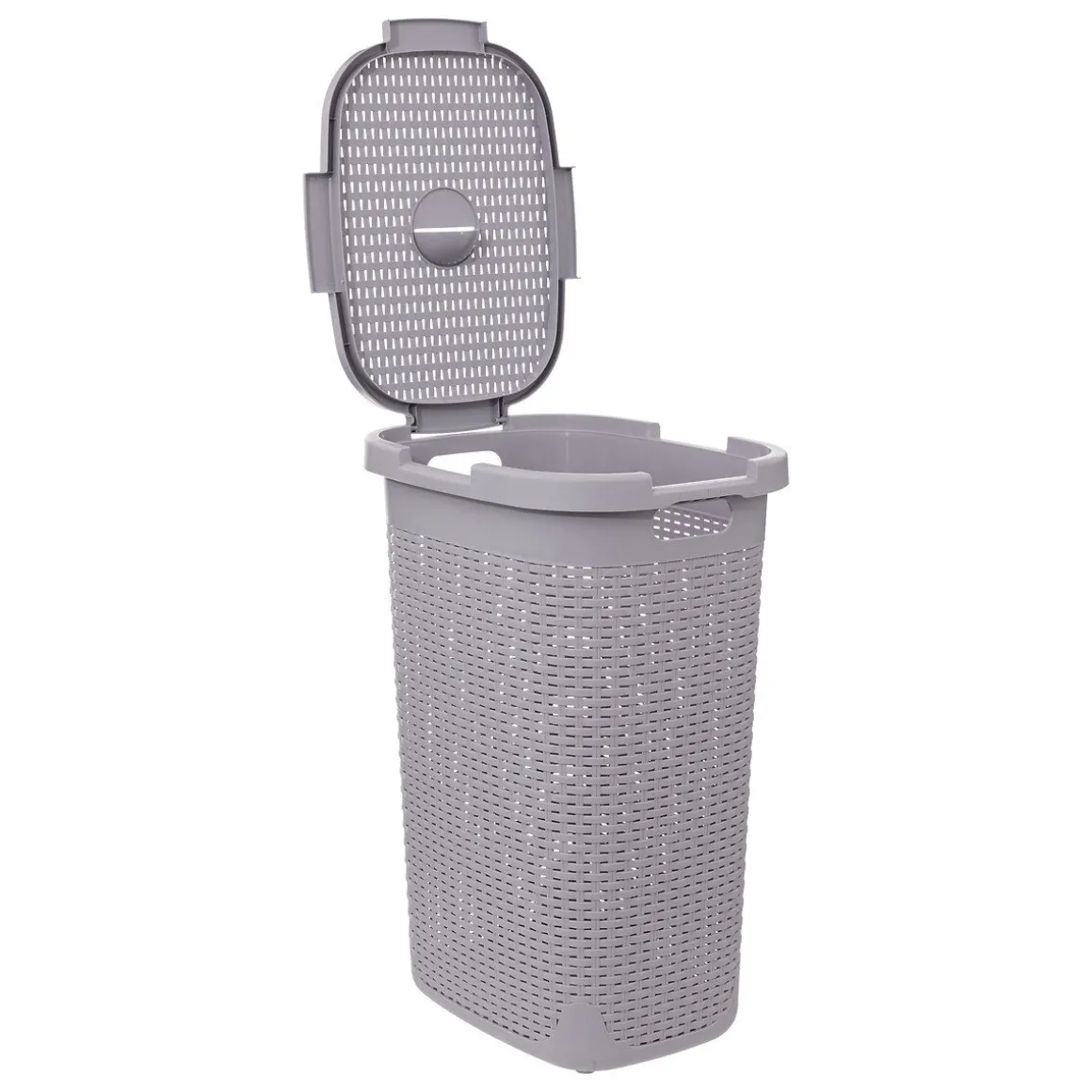 Cesto de roupa com tampa 60l