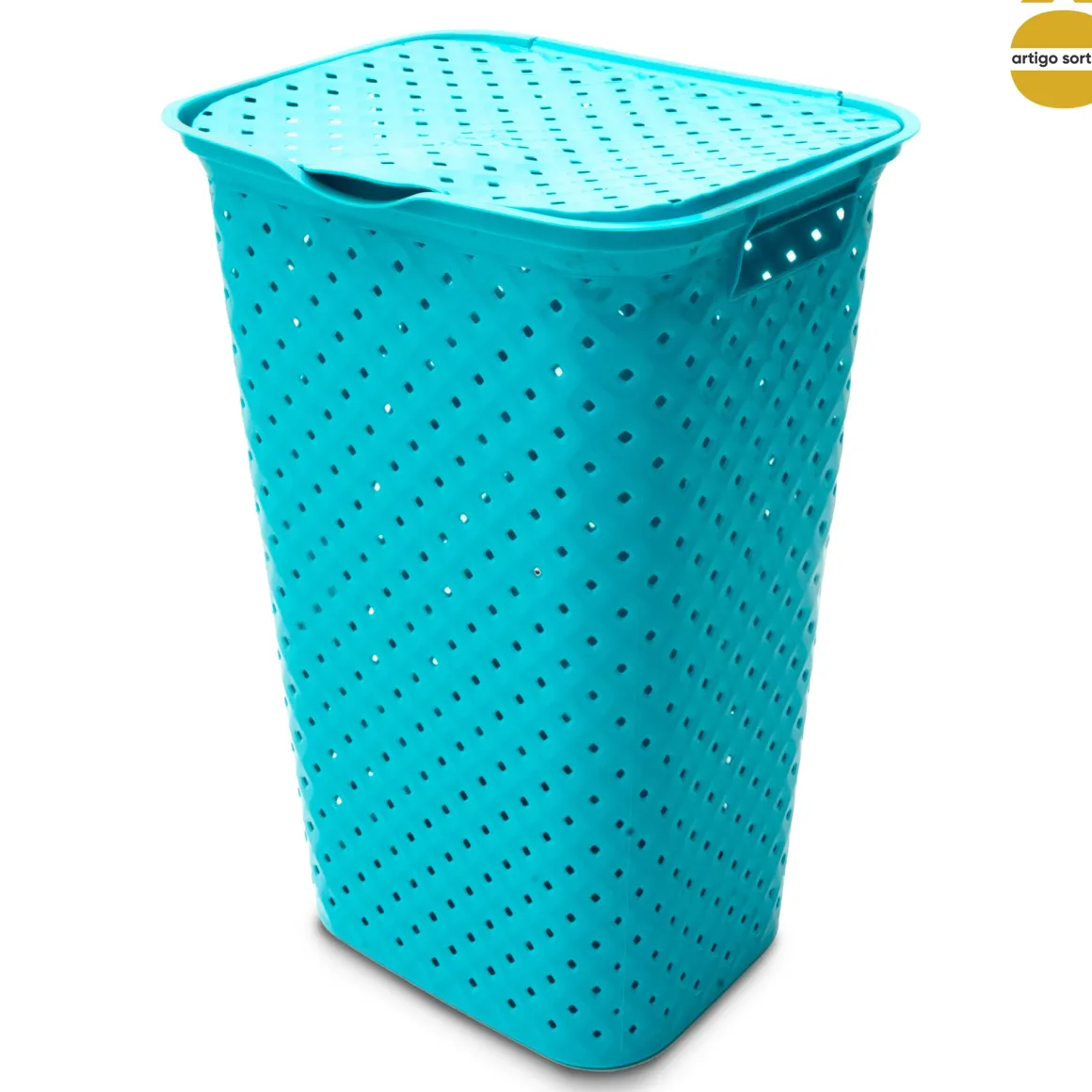 Cesto de roupa wc DIAMOND com tampa 50l