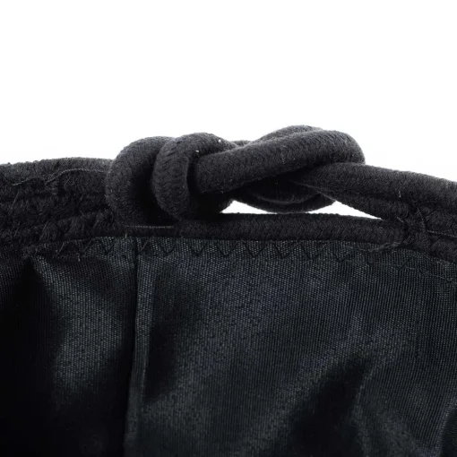 Cesto de roupa wc preto e natural 50cm