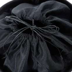 Cesto de roupa wc preto e natural 45cm