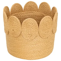 Cesto INU bege em ráfia 29cm