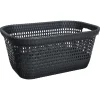 Cesto multiusos rattan cinza antracite 45l