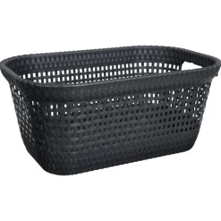 Cesto multiusos rattan cinza antracite 45l