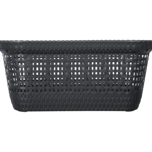 Cesto multiusos rattan cinza antracite 45l