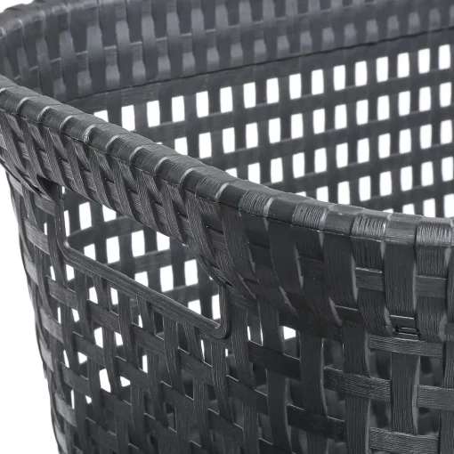Cesto multiusos rattan cinza antracite 45l