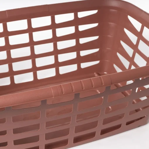 Cesto para roupa alto terracota 40L