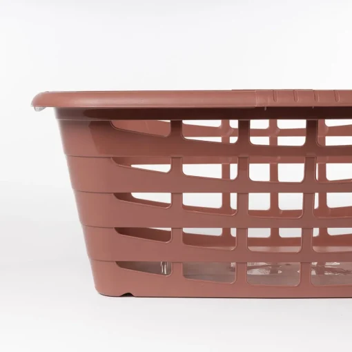 Cesto para roupa alto terracota 40L