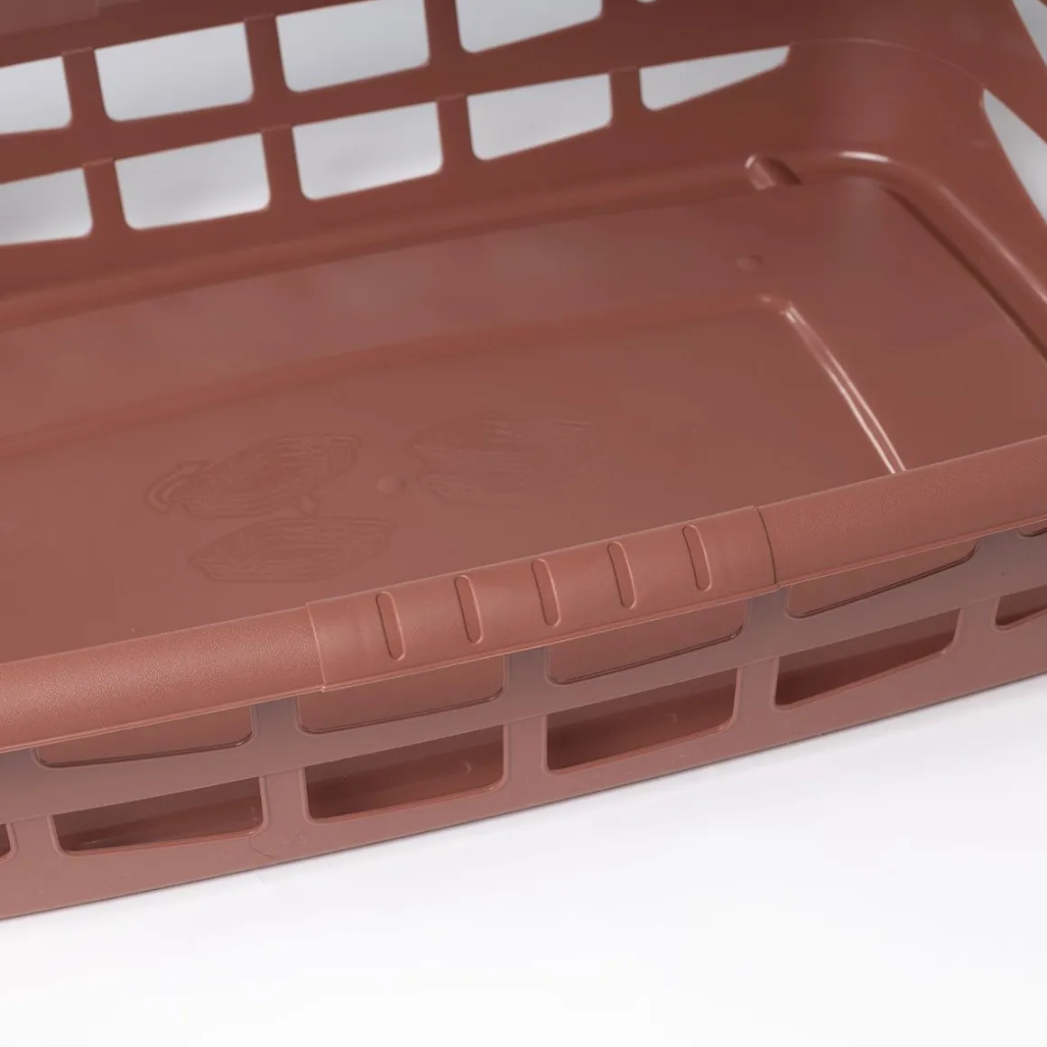 Cesto para roupa baixo terracota 25L