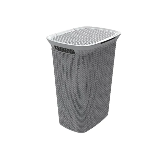 Cesto para roupa suja MODE cinza 57l