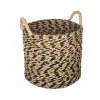 Cesto seagrass ETNIC com pegas 26x30cm
