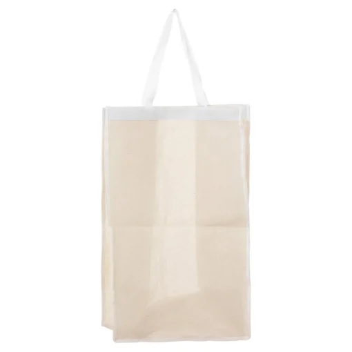 Cesto wc bambu forrado com tecido