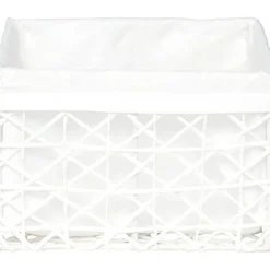 Cesto WC Branco Forrado 18x21cm