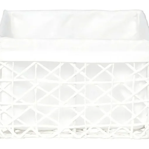 Cesto WC Branco Forrado 18x21cm