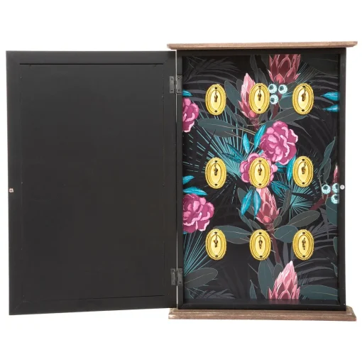 Chaveiro FLOWER preto mdf 38cm